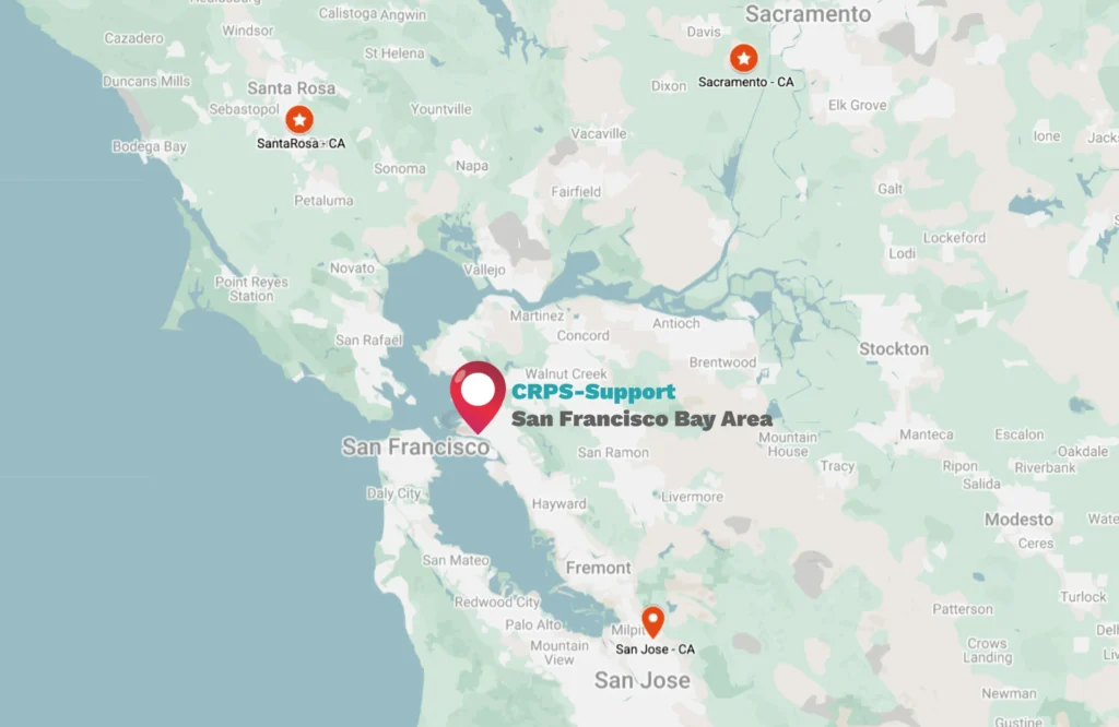 California CRPS-Support map of Facilitator's Location